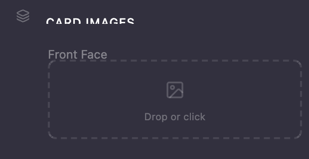 Purple highlight effect when dragging an image over a drop zone